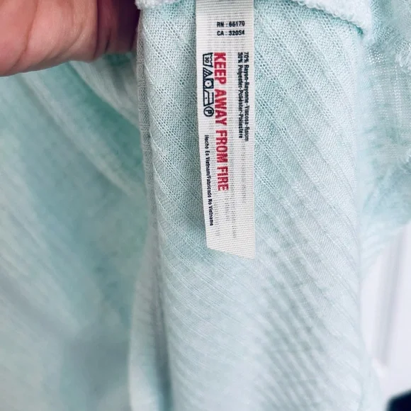 Free People Intimates Light Blue Ribbed Tank size Small - Picture 3 of 5